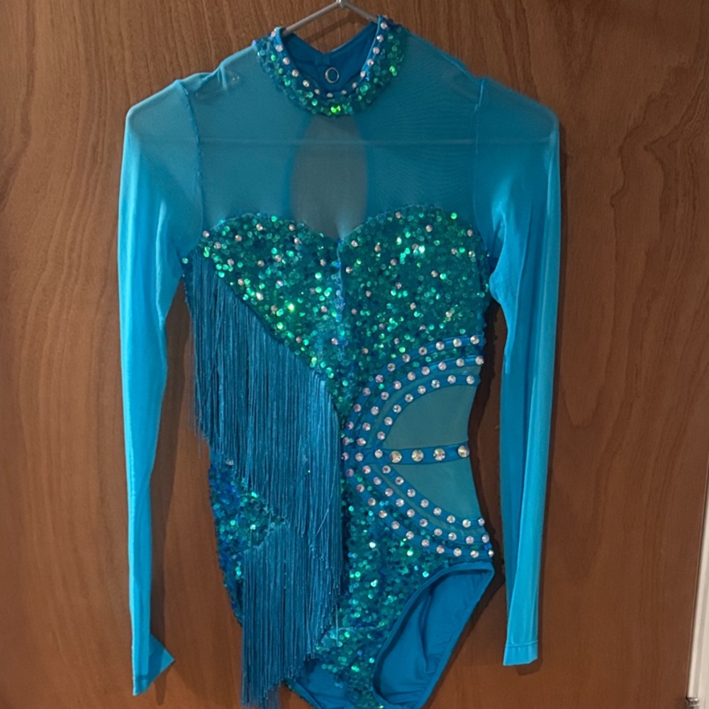 Sparkling Blue Sequin Small Adult Costume